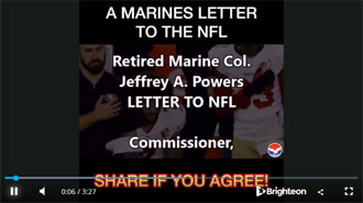 Marine Letter to NFL